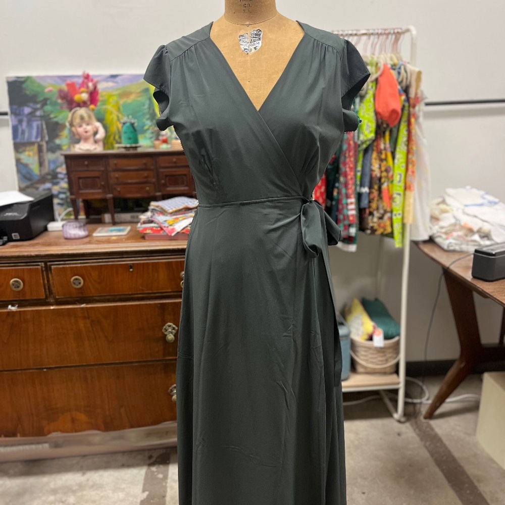 Wayre Roma Reversible Wrap Dress, Size XL